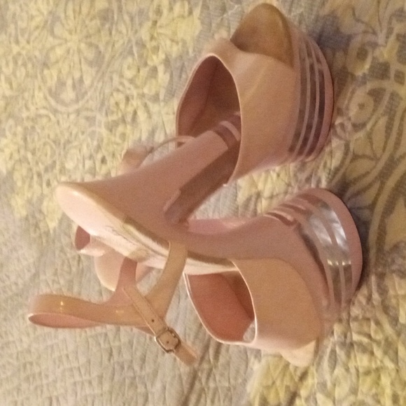 Highest Heel Shoes - Pastel Pink Dancer Shoes